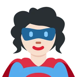 Woman Superhero: Light Skin Tone — Twitter