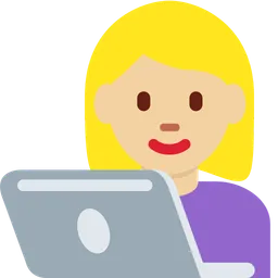 Woman Technologist: Medium-Light Skin Tone — Twitter