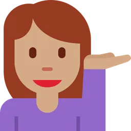 Woman Tipping Hand: Medium Skin Tone — Twitter