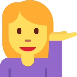 Woman Tipping Hand — Twitter