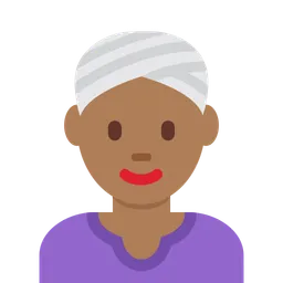 Woman Wearing Turban: Medium-Dark Skin Tone — Twitter