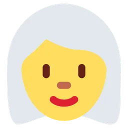 Woman: White Hair — Twitter