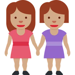 Women Holding Hands: Medium Skin Tone — Twitter