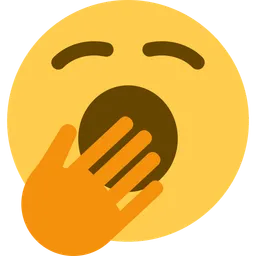 하품하는 얼굴 — Twitter